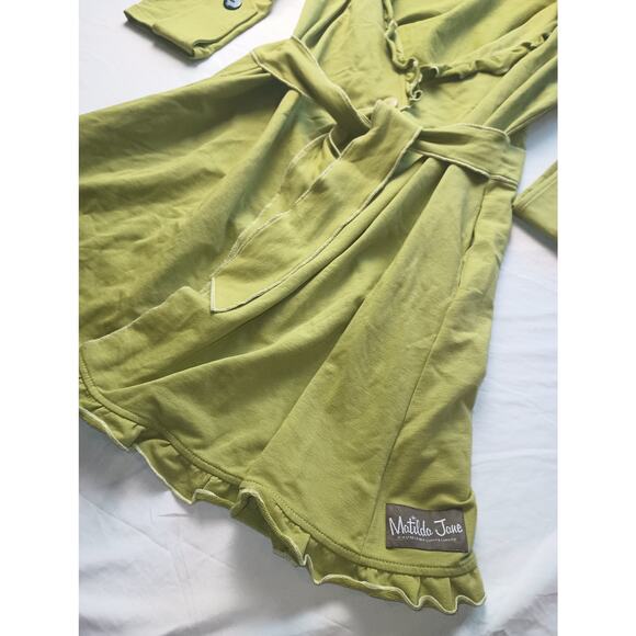 Matilda Jane Women Medium Green Sweater Jacket Long sleeve With Hood NWT - Picture 2 of 5